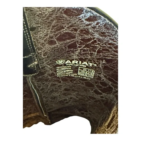 Ariat Women's Hazen Western Boots with a snip toe 11B Black 10014099 - Picture 11 of 11